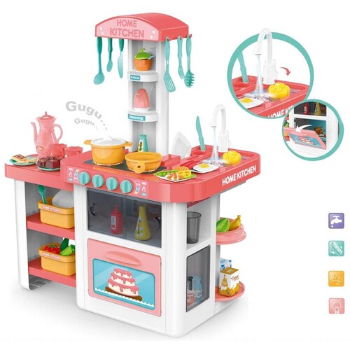 Cocina Home Kitchen 55 Accesorios Rosa
