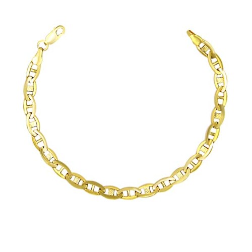 Pulsera Estilo Valentino 1X1 Pulido en Oro Amarillo de 14 K + Obsequio