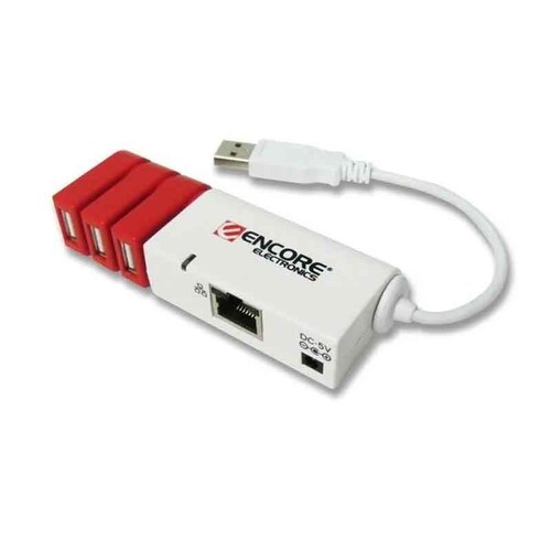 Convertidor USB a  Ethernet con 3 Entradas Usb  ENUET-3USB Encore