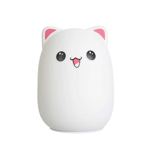 Lampara gato apachúrrable multicolor squishy Gadgets & fun ideal como lampara de noche 