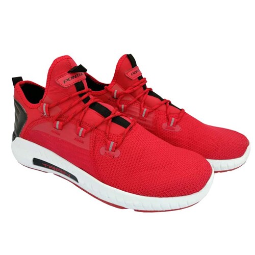 Tenis Deportivo Runing Pontiac Hombre Caballero Correr 314 Rojo