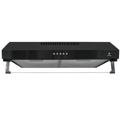 Campana extractora para cocina de 76m SUPRA NUBE N-76 en acero inoxidable color negro