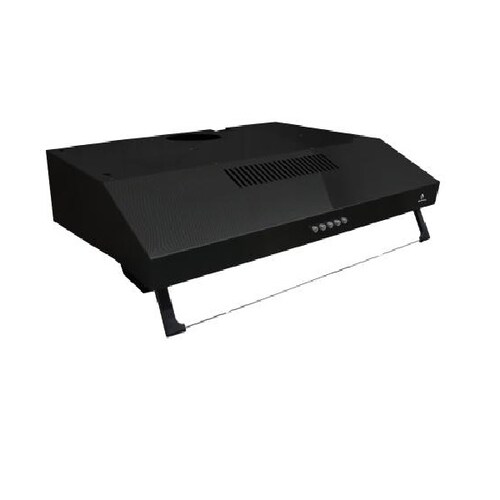 Campana extractora para cocina de 76m SUPRA NUBE N-76 en acero inoxidable color negro
