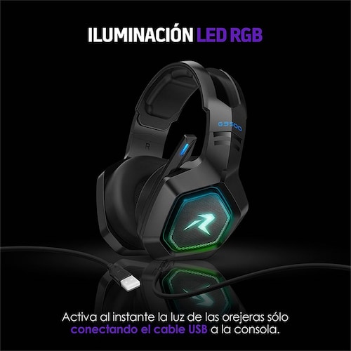Audífonos Gamer con Sonido HD 360 Micrófono Luz LED G3500 Redlemon