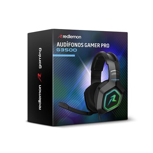 Audífonos Gamer con Sonido HD 360 Micrófono Luz LED G3500 Redlemon