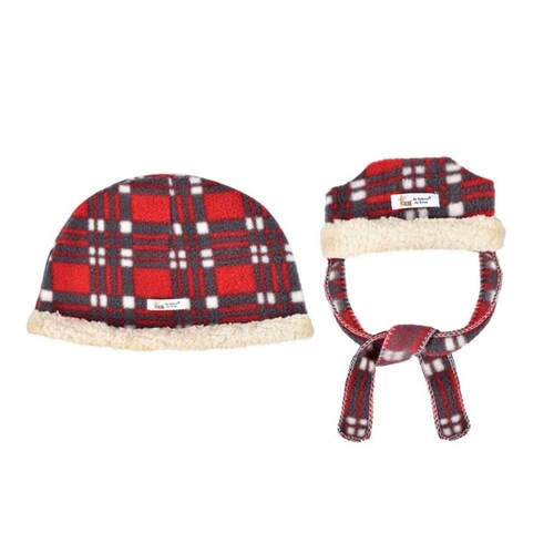 Gorro  de cuadros para mujer unitalla y gorro para mascotas marca El Rebozo de Dolce
