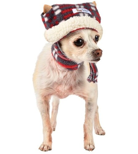 Gorro  de cuadros para mujer unitalla y gorro para mascotas marca El Rebozo de Dolce
