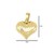 Corazón Inflado con Diseño a Rayas en Oro Amarillo de 14 K + Obsequio