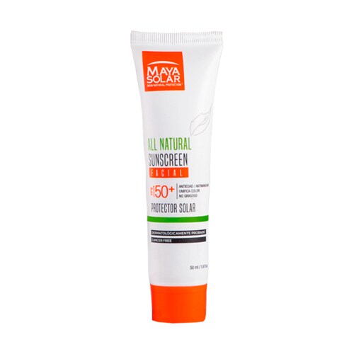 Pantalla Facial con Bloqueador Solar Fps50, Maya Solar, con color, Derma