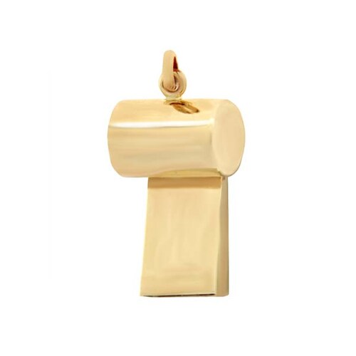 Dije de Silbato en Oro Amarillo de 14 K + Obsequio