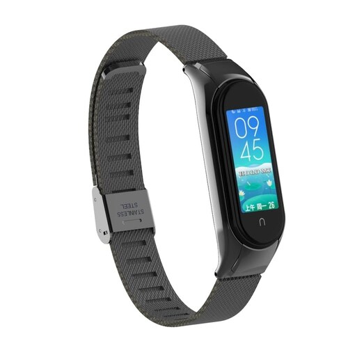 Correa de acero inoxidable para Xiaomi Mi Band 5 + mica gratis - Hold Mi
