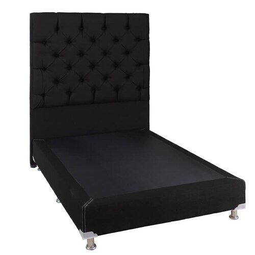 Cabecera Queen Size Negra Capri + Box Dicasa
