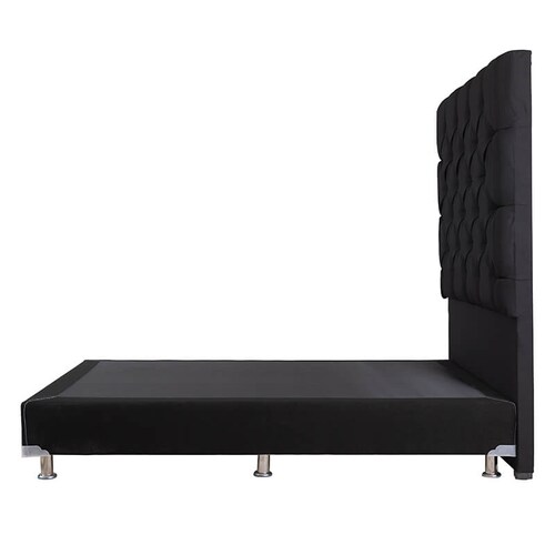 Cabecera Queen Size Negra Capri + Box Dicasa