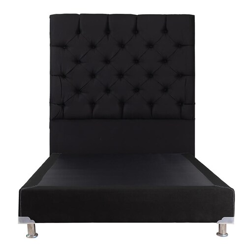 Cabecera Queen Size Negra Capri + Box Dicasa