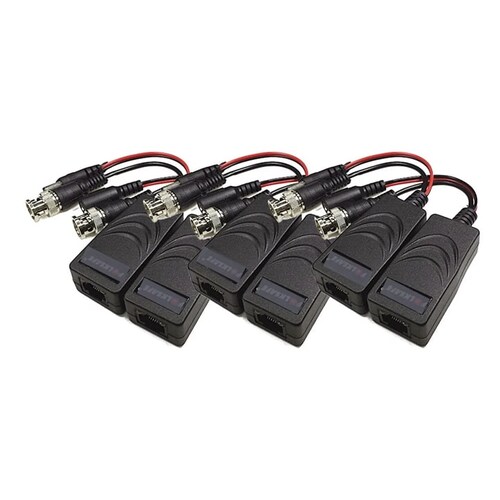 Kit 3 Pares Balum balun vieo Rj45 Fs4301vp Folksafe Pasivo Transceptor