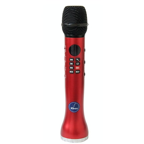 Micrófono Karaoke Inalámbrico Bocina Bluetooth y Grabadora K-box 4 en 1 