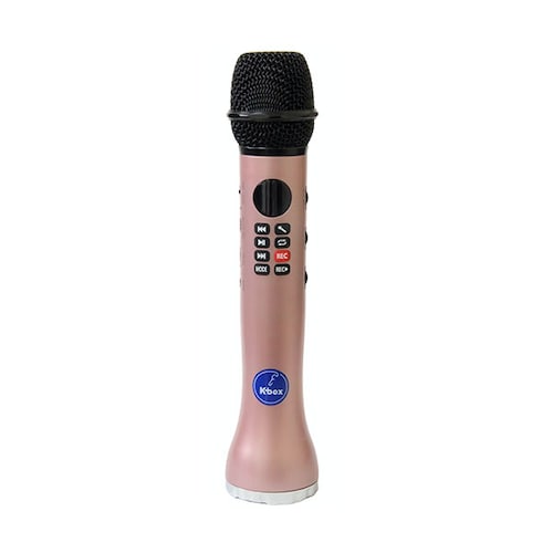Micrófono Karaoke Inalámbrico Bocina Bluetooth y Grabadora K-box 4 en 1 
