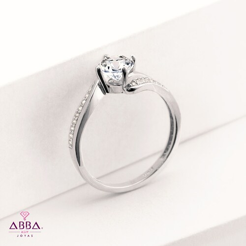ANILLO DE COMPROMISO MARBELLA ORO 10K ABBA JOYAS