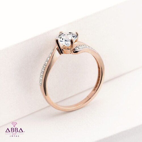 ANILLO DE COMPROMISO MARBELLA ORO 10K ABBA JOYAS