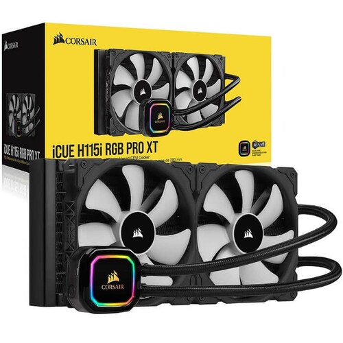 Enfriamiento Liquido Corsair iCUE H115i RGB PRO XT Disipador Ventilador CW-9060044-WW