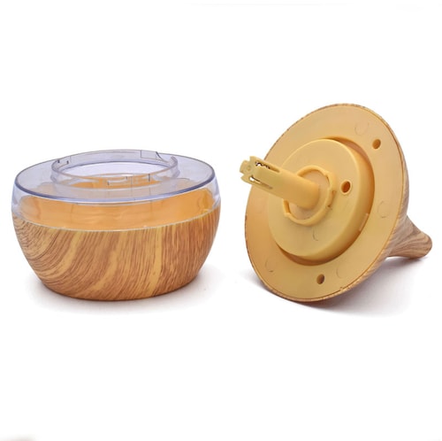 Humificador portátil para esencias difusor de aromas tipo madera diseño botella 150 ml