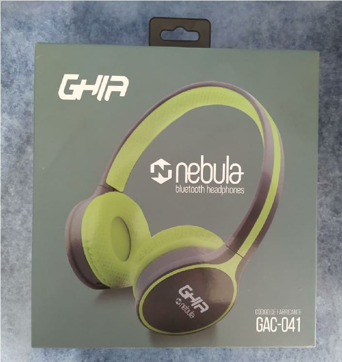 AUDIFONOS DIADEMA BLUETOOTH GHIA N1 HIFI SOUND VERDE GRIS 10M