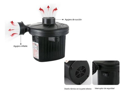 Inflador Eléctrico Bomba Para Inflar Y Desinflar Colchones