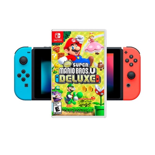 Nintendo Switch Neon1.1 + New Super Mario Bros. U Deluxe Kit