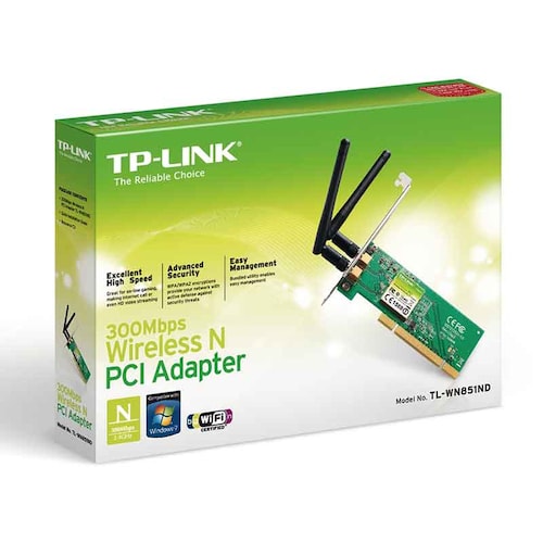 TL-WN851ND Adaptador Inalámbrico PCI N 300Mbps