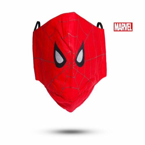 Cubrebocas Lavables Spiderman Para Niños 100% Algodón FIltro Pm2.5 Disney