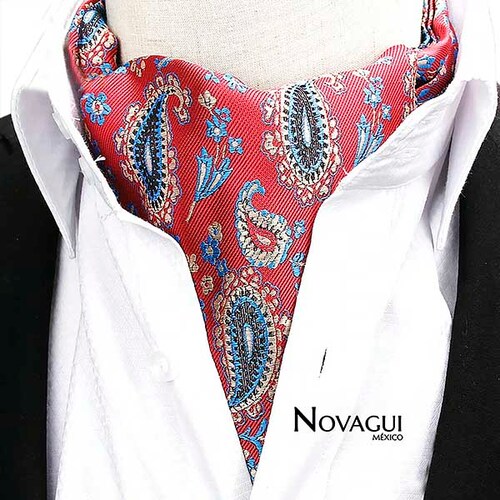 Corbata Ascot (tipo Gazné) con Pañuelo UNISEX Modelo AMIB-chRADN