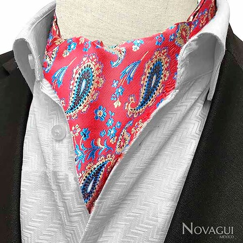 Corbata Ascot (tipo Gazné) con Pañuelo UNISEX Modelo AMIB-chRADN