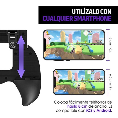 Gamepad Control para Celular Disparador con 2 Gatillos Redlemon