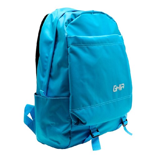 Mochila Backpack 15.6 Azul Viaje Oficina Lap Cel Tableta Agua Proteccion Escuela Salpicaduras Cierre