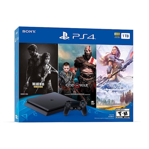 Playstation 4 1tb (The Last Of Us+God Of War+Horizon Zero) Pack