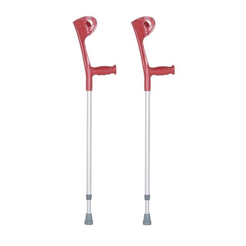 2 Muletas Mobicare Tipo Canadiense Plástico Altura Ajustable