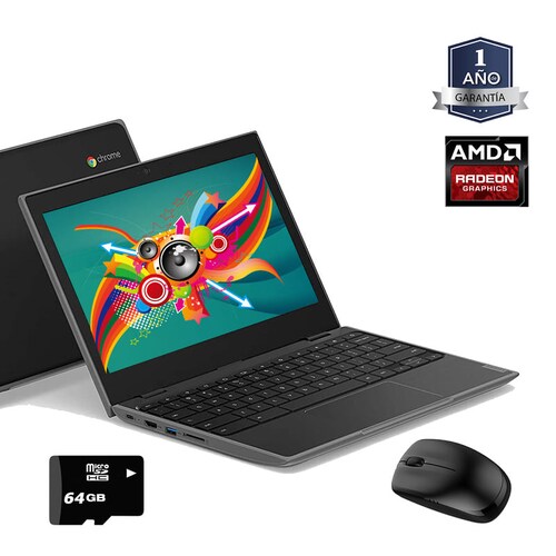 Laptop Lenovo Chromebook 11 Amd A4 32gb Ram 4gb + mouse + microsd 64gb