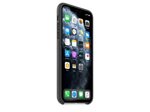 Funda - Apple, para iPhone SE, Piel, Negro