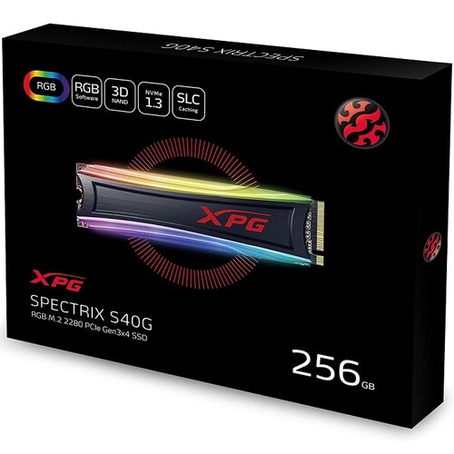 M.2 2280 SSD 256GB ADATA XPG SPECTRIX S40G RGB AS40G-256GT-C