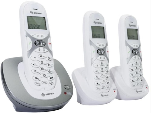 Teléfono inalámbrico Steren TEL-2492 con 2 extensiones END