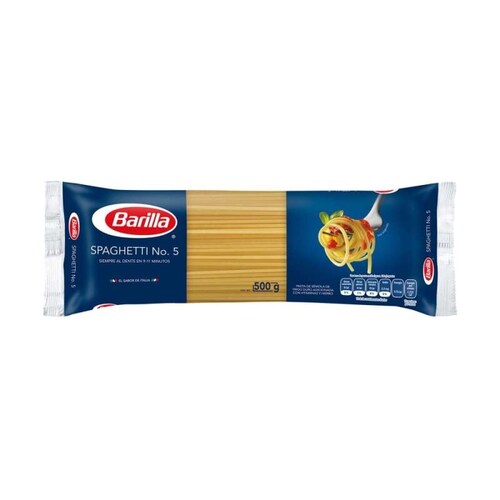 Pasta Barilla Spaghetti No. 5 con 500 g