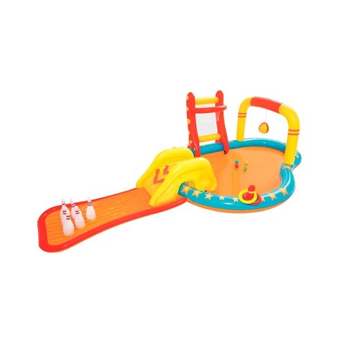 Centro de Juegos Parque Acuático Inflable Infantil Con Bolos De Boliche  435 x 213 x 117cm