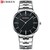Reloj de Hombre Metálico Curren 8321 Plateado Negro Clásico y Elegante
