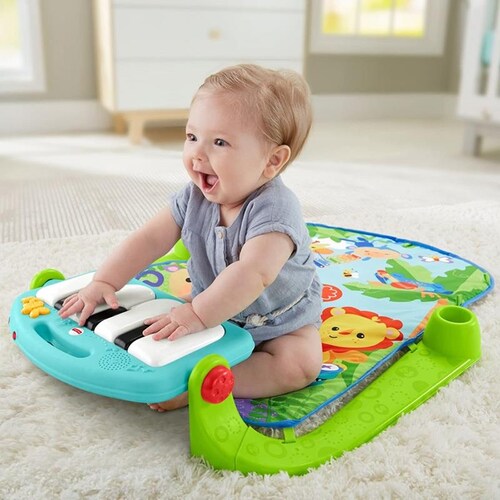 Gimnasio Fisher - Price Deluxe Kick & Play Piano Gym Blue