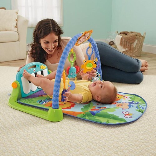Gimnasio Fisher - Price Deluxe Kick & Play Piano Gym Blue