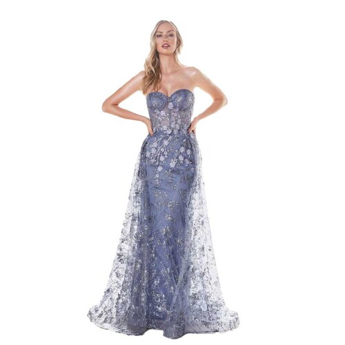 Vestido Smokey Blue By Cinderella Divine