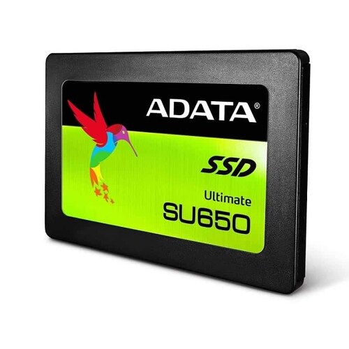 UNIDAD DE ESTADO SOLIDO SSD ADATA SU650 120GB 2.5 SATA3 7MM LECT.520/ESCR.450MBS SIN BRACKET PC LAPTOP