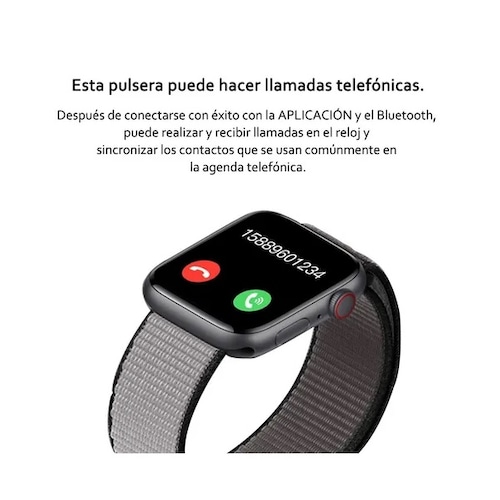 Reloj inteligente Gadgets & fun Smartwatch correas intercambiables monitor de  notificaciones compatible con Android y IOS 