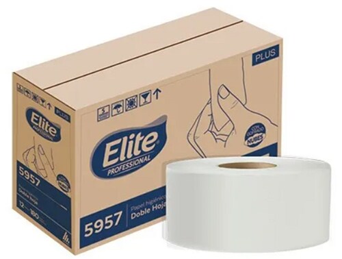 Caja Papel Higienico Elite 12 Piezas Con 180 Mts C/u