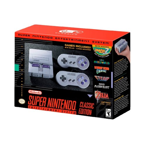 Nintendo Super Nes Classic Edition 512mb Gris Y Violeta (Reacondicionado)